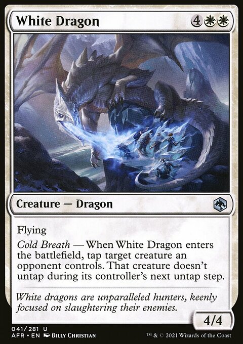 White Dragon, Adventures in the Forgotten Realms #41, Magic: The Gathering card