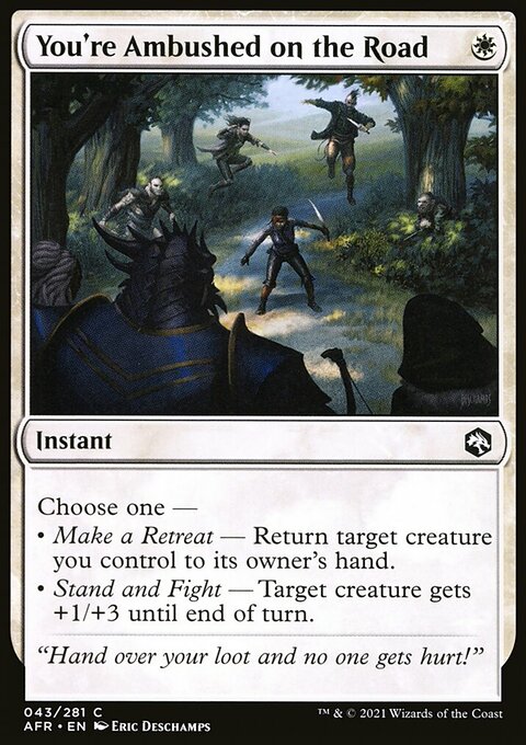 You're Ambushed on the Road, Adventures in the Forgotten Realms #43, Magic: The Gathering card