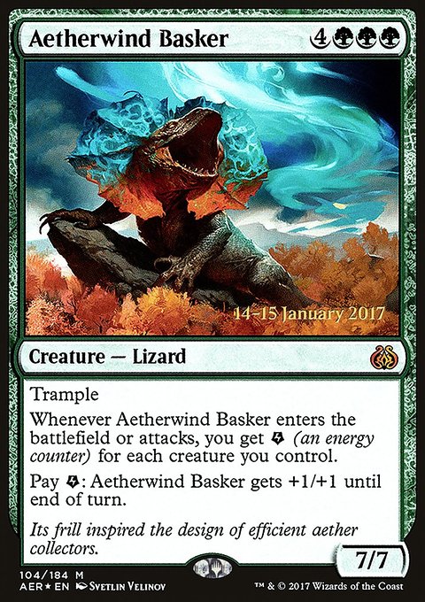 Aetherwind Basker, Aether Revolt Promos #104s, Magic: The Gathering card