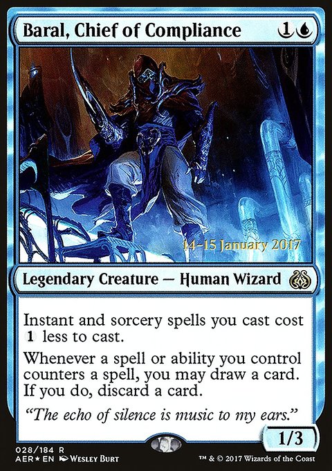 Baral, Chief of Compliance, Aether Revolt Promos #28s, Magic: The Gathering card