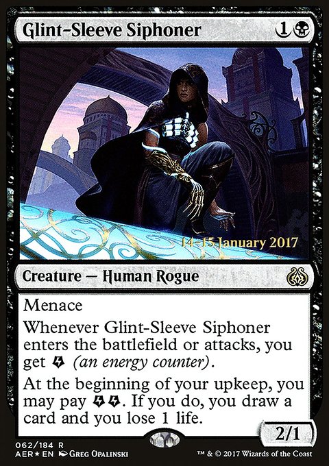 Glint-Sleeve Siphoner, Aether Revolt Promos #62s, Magic: The Gathering card