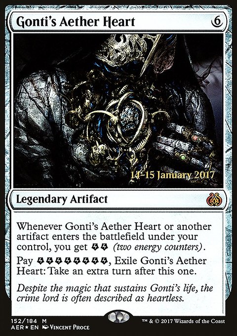 Gonti's Aether Heart, Aether Revolt Promos #152s, Magic: The Gathering card