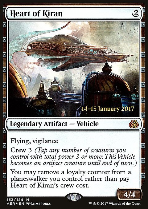 Heart of Kiran, Aether Revolt Promos #153s, Magic: The Gathering card