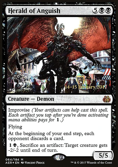 Herald of Anguish, Aether Revolt Promos #64s, Magic: The Gathering card