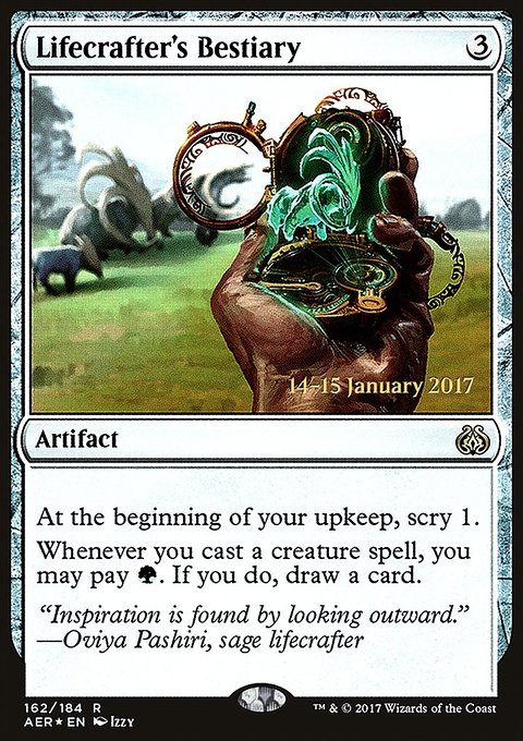 Lifecrafter's Bestiary, Aether Revolt Promos #162s, Magic: The Gathering card