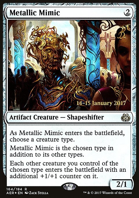 Metallic Mimic, Aether Revolt Promos #164s, Magic: The Gathering card