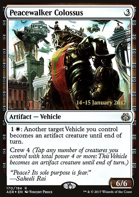 Peacewalker Colossus, Aether Revolt Promos #170s, Magic: The Gathering card