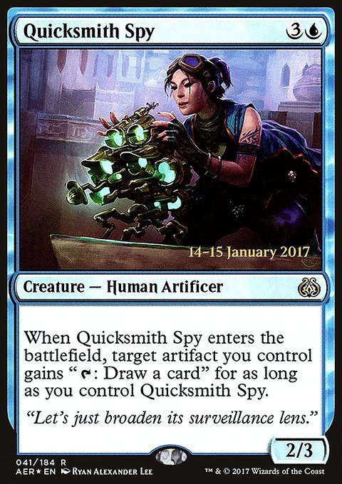Quicksmith Spy, Aether Revolt Promos #41s, Magic: The Gathering card