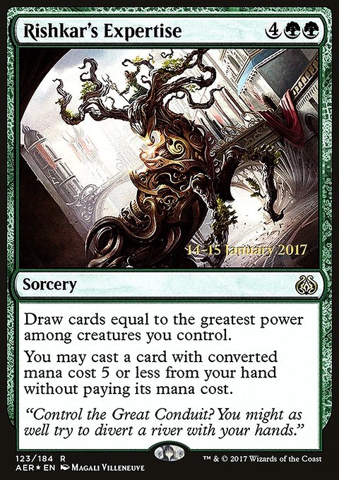 Rishkar's Expertise, Aether Revolt Promos #123s, Magic: The Gathering card