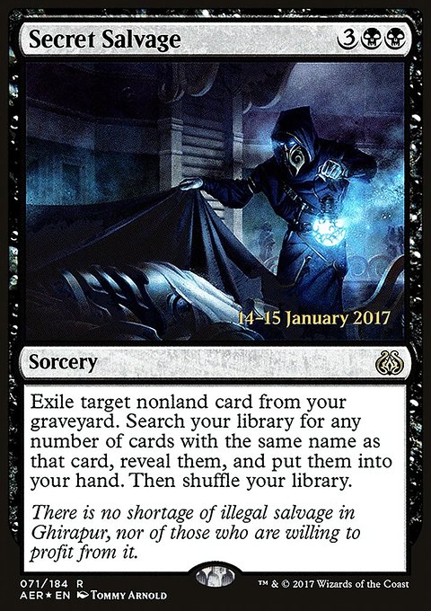 Secret Salvage, Aether Revolt Promos #71s, Magic: The Gathering card