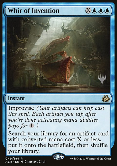 Whir of Invention, Aether Revolt Promos #49p, Magic: The Gathering card