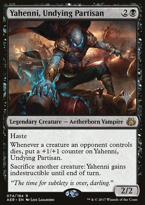 Yahenni, Undying Partisan, Aether Revolt Promos #74p, Magic: The Gathering card