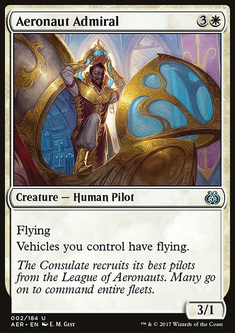 Aeronaut Admiral, Aether Revolt #2, Magic: The Gathering card