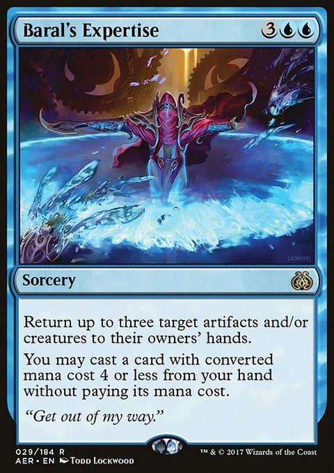 Baral's Expertise, Aether Revolt #29, Magic: The Gathering card