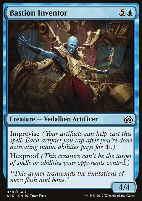 Bastion Inventor, Aether Revolt #30, Magic: The Gathering card