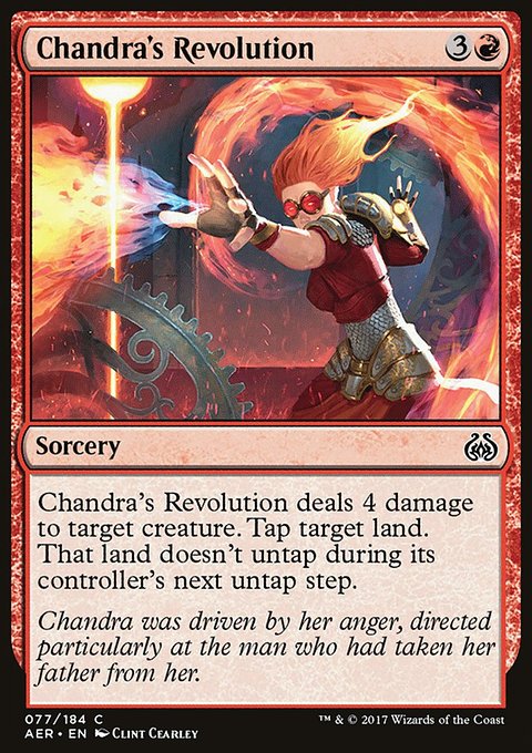 Chandra's Revolution, Aether Revolt #77, Magic: The Gathering card