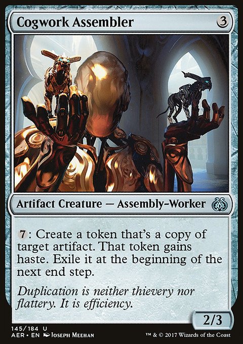 Cogwork Assembler, Aether Revolt #145, Magic: The Gathering card