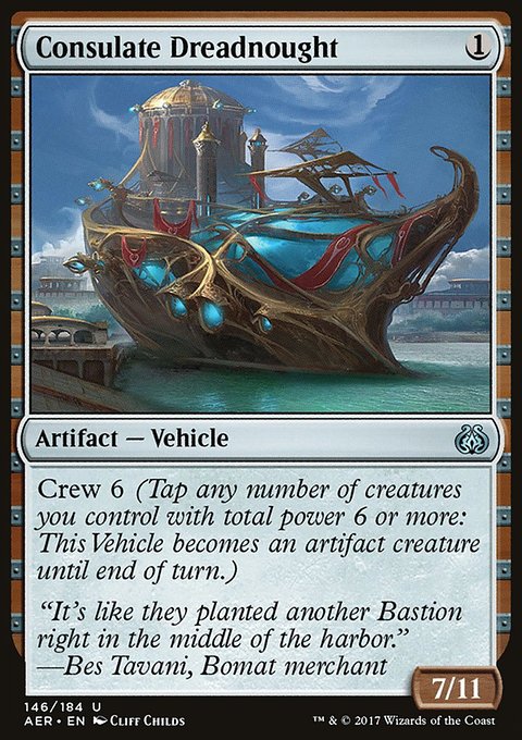 Consulate Dreadnought, Aether Revolt #146, Magic: The Gathering card