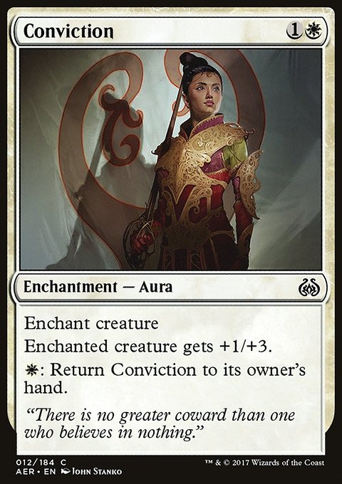 Conviction, Aether Revolt #12, Magic: The Gathering card