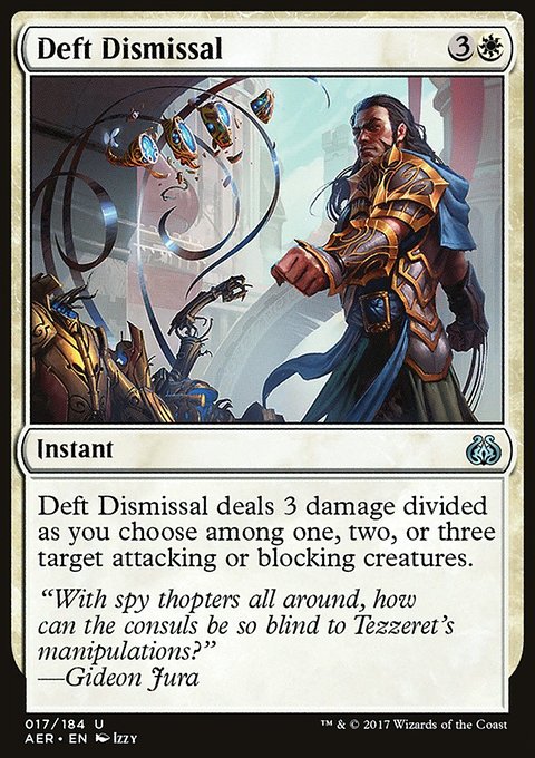 Deft Dismissal, Aether Revolt #17, Magic: The Gathering card