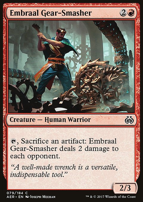 Embraal Gear-Smasher, Aether Revolt #79, Magic: The Gathering card
