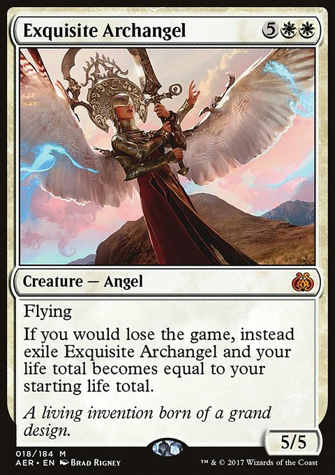 Exquisite Archangel, Aether Revolt #18, Magic: The Gathering card