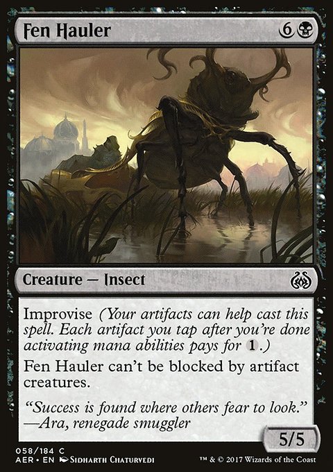 Fen Hauler, Aether Revolt #58, Magic: The Gathering card