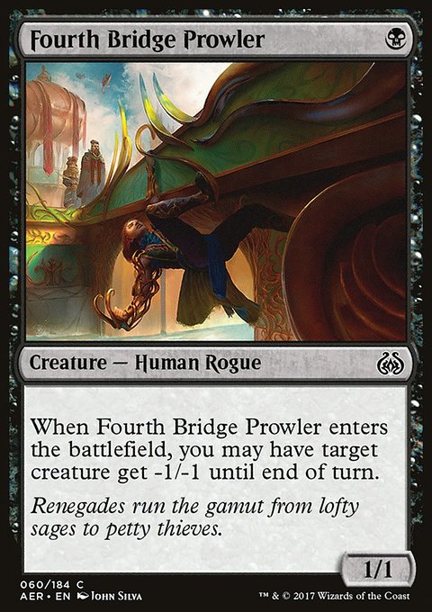 Fourth Bridge Prowler, Aether Revolt #60, Magic: The Gathering card