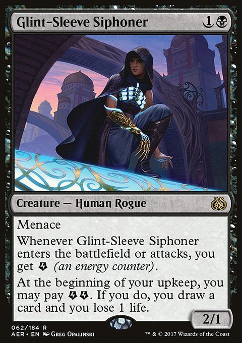 Glint-Sleeve Siphoner, Aether Revolt #62, Magic: The Gathering card