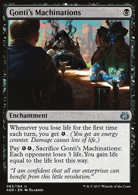 Gonti's Machinations, Aether Revolt #63, Magic: The Gathering card