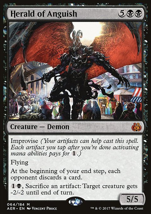 Herald of Anguish, Aether Revolt #64, Magic: The Gathering card