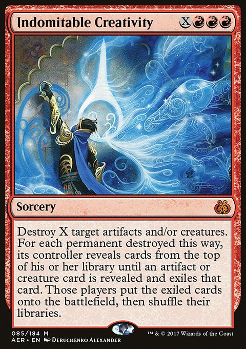 Indomitable Creativity, Aether Revolt #85, Magic: The Gathering card