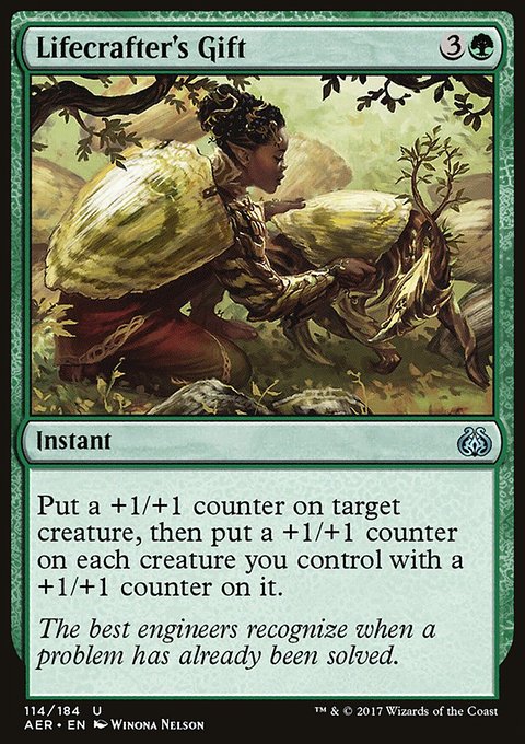Lifecrafter's Gift, Aether Revolt #114, Magic: The Gathering card