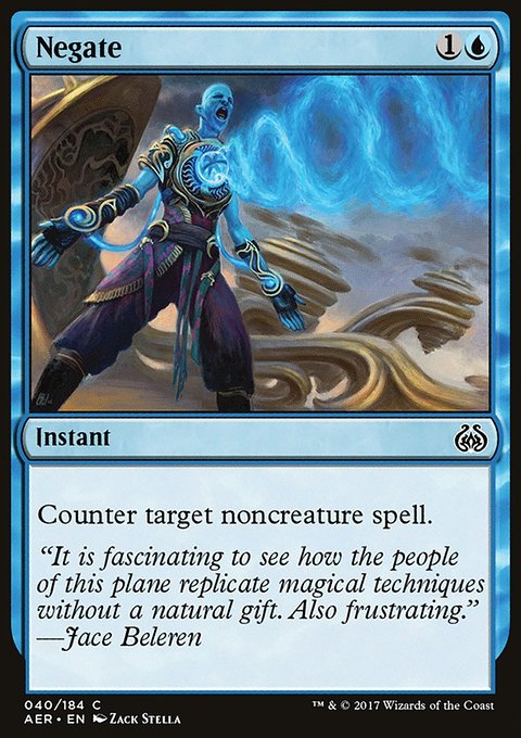 Negate, Aether Revolt #40, Magic: The Gathering card