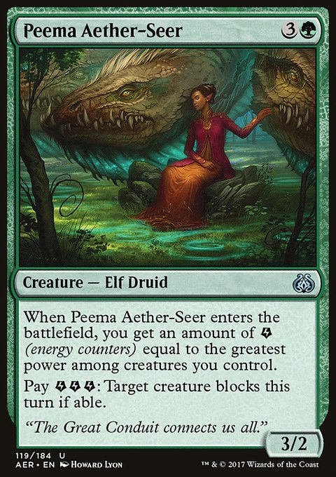 Peema Aether-Seer, Aether Revolt #119, Magic: The Gathering card