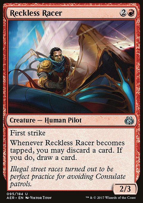 Reckless Racer, Aether Revolt #95, Magic: The Gathering card