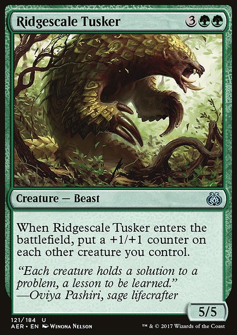 Ridgescale Tusker, Aether Revolt #121, Magic: The Gathering card