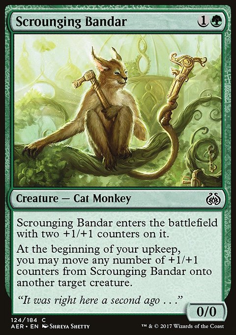 Scrounging Bandar, Aether Revolt #124, Magic: The Gathering card
