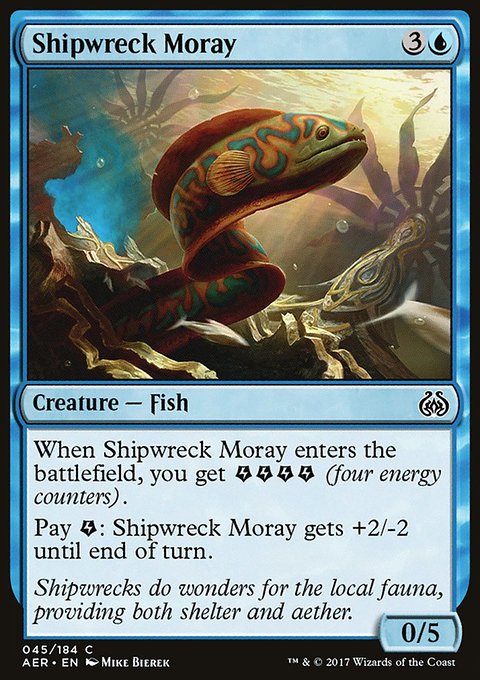 Shipwreck Moray, Aether Revolt #45, Magic: The Gathering card