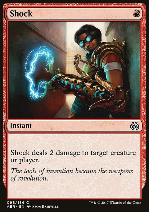 Shock, Aether Revolt #98, Magic: The Gathering card