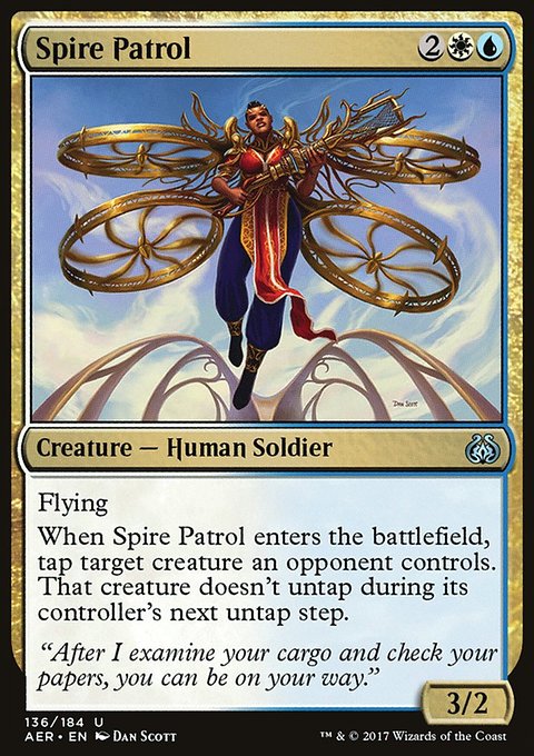 Spire Patrol, Aether Revolt #136, Magic: The Gathering card