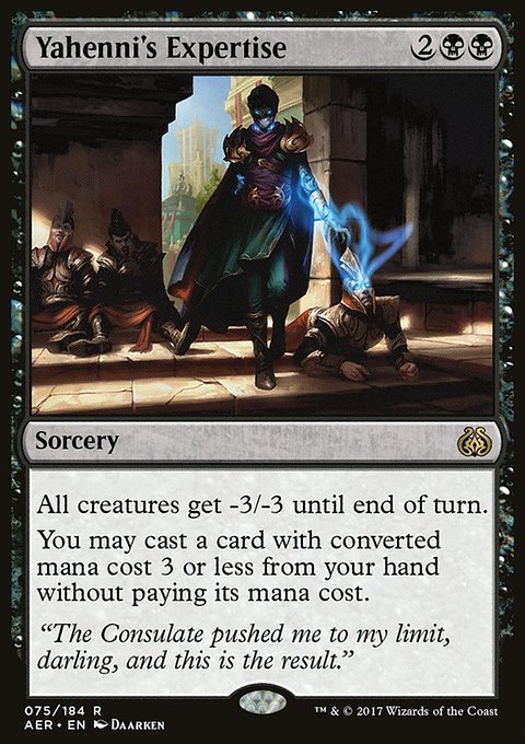Yahenni's Expertise, Aether Revolt #75, Magic: The Gathering card