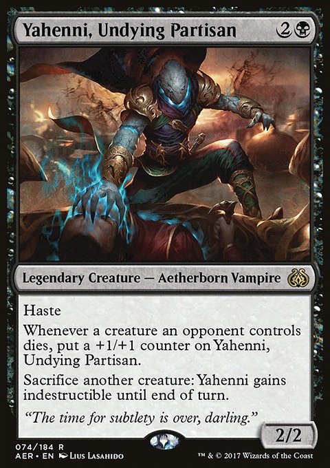Yahenni, Undying Partisan, Aether Revolt #74, Magic: The Gathering card