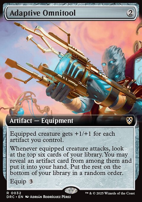 Adaptive Omnitool, Aetherdrift Commander #32, Magic: The Gathering card