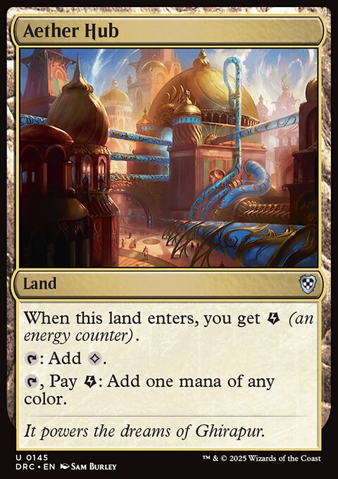Aether Hub, Aetherdrift Commander #145, Magic: The Gathering card