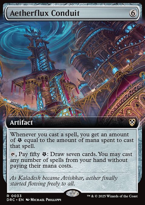 Aetherflux Conduit, Aetherdrift Commander #33, Magic: The Gathering card