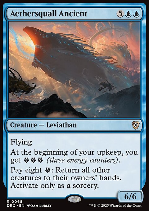 Aethersquall Ancient, Aetherdrift Commander #68, Magic: The Gathering card