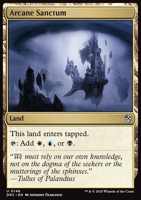 Arcane Sanctum, Aetherdrift Commander #146, Magic: The Gathering card