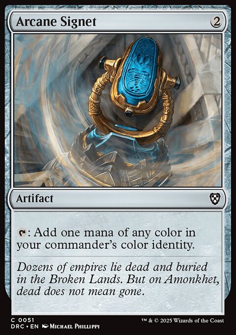 Arcane Signet, Aetherdrift Commander #51, Magic: The Gathering card