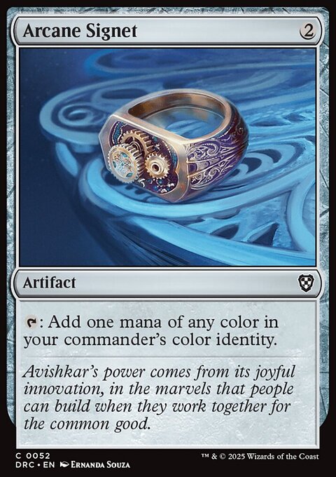 Arcane Signet, Aetherdrift Commander #52, Magic: The Gathering card